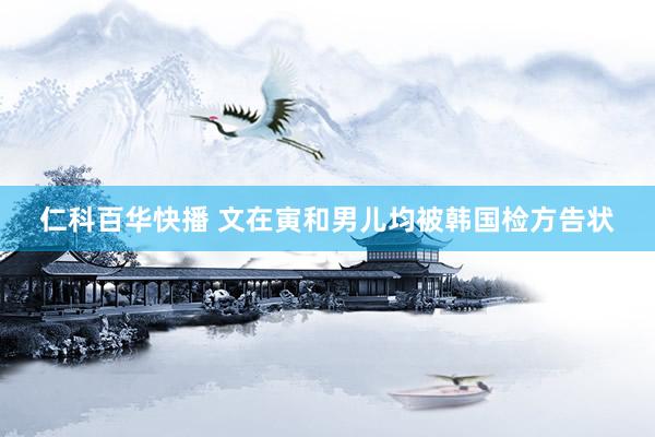 仁科百华快播 文在寅和男儿均被韩国检方告状